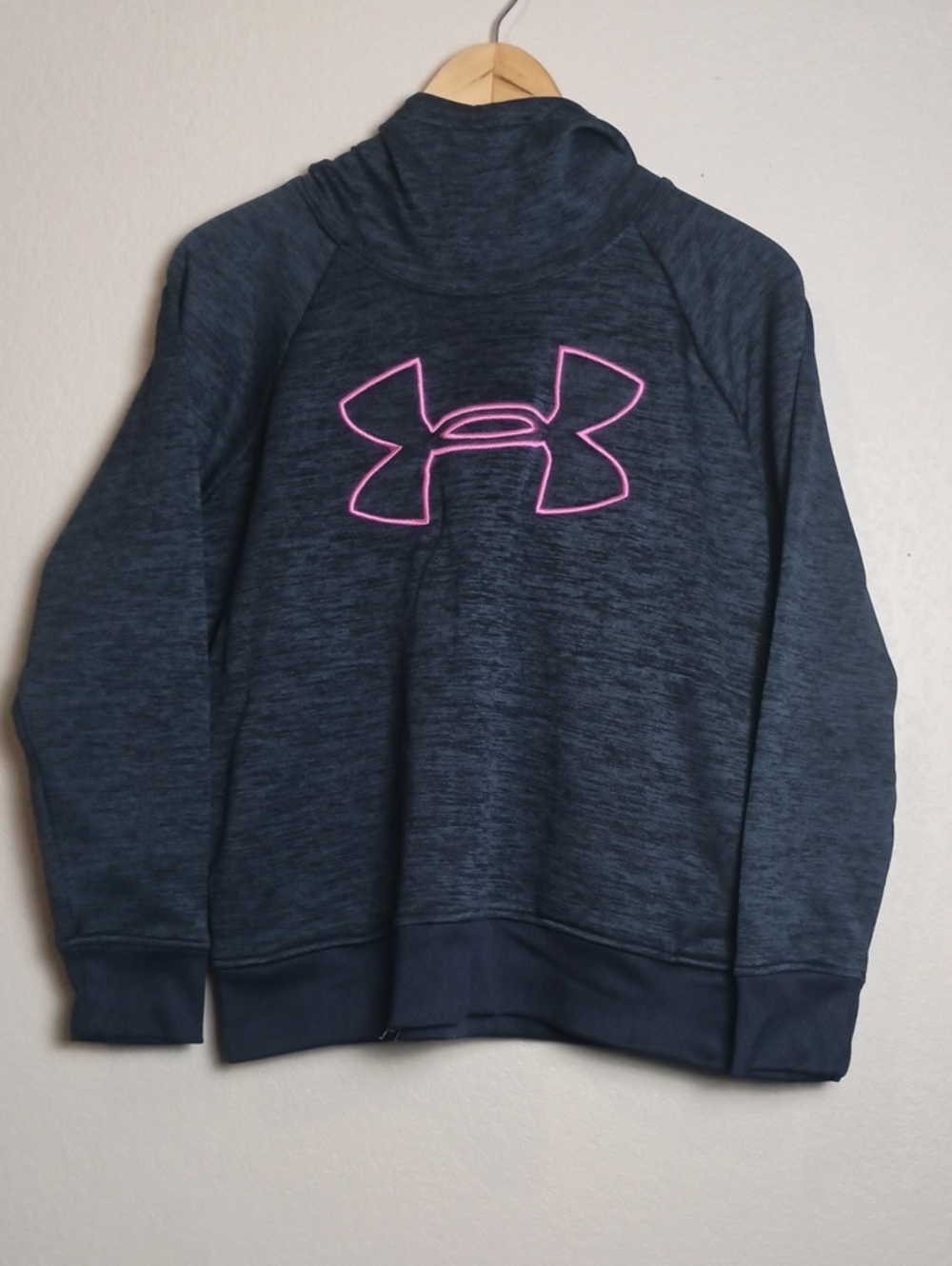Girls Blue And Pink Under Armour Hoodie